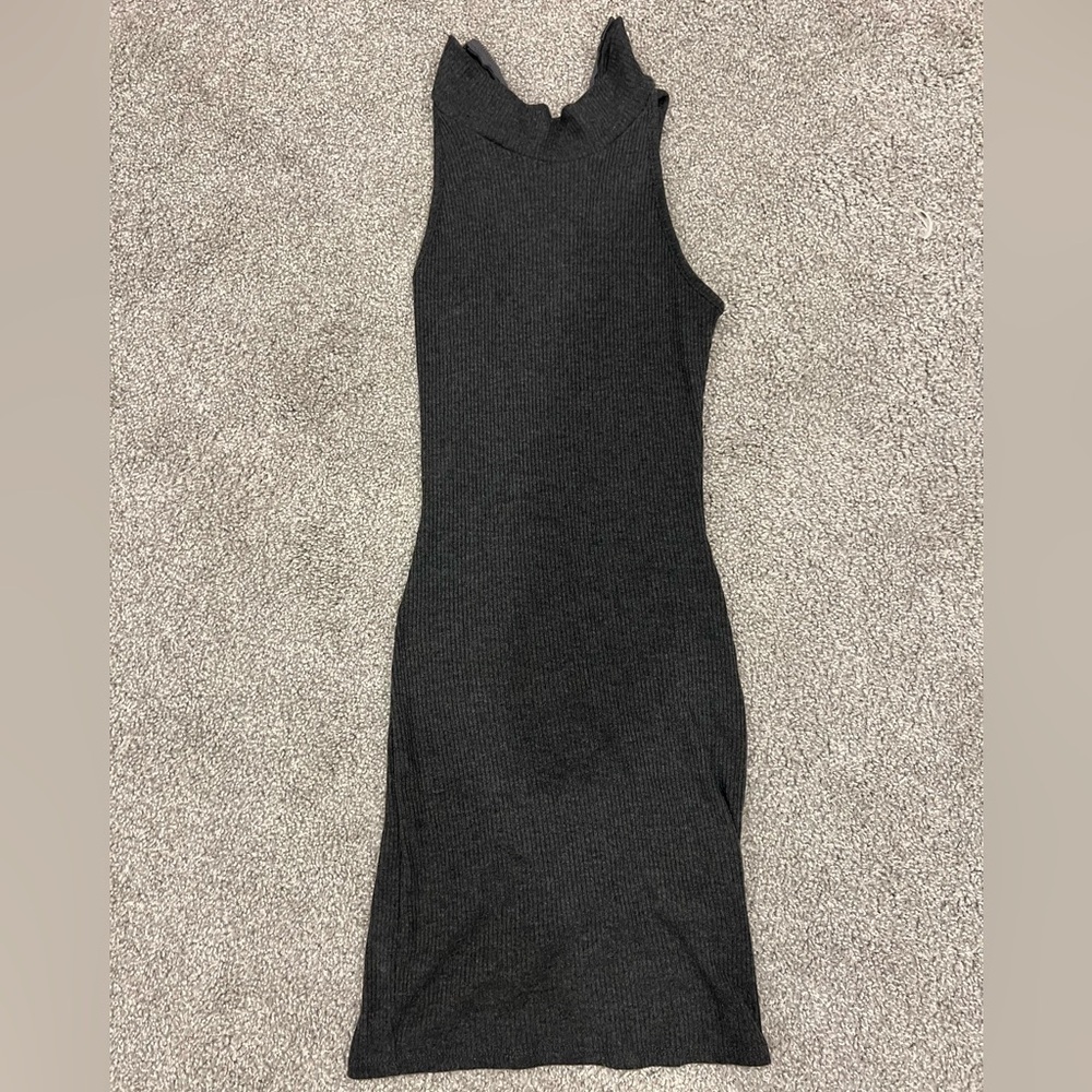 Love Republic Ribbed Charcoal Grey Dress Size Small - Picture 8 of 12